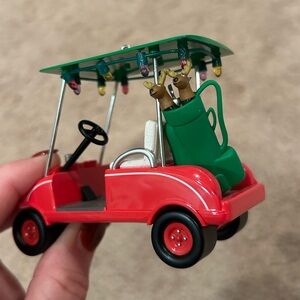 Christmas Ornaments! Golf cart is adorable!
